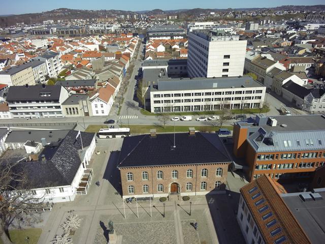 Posebyen in Kristiansand mit typischen Holzhäusern