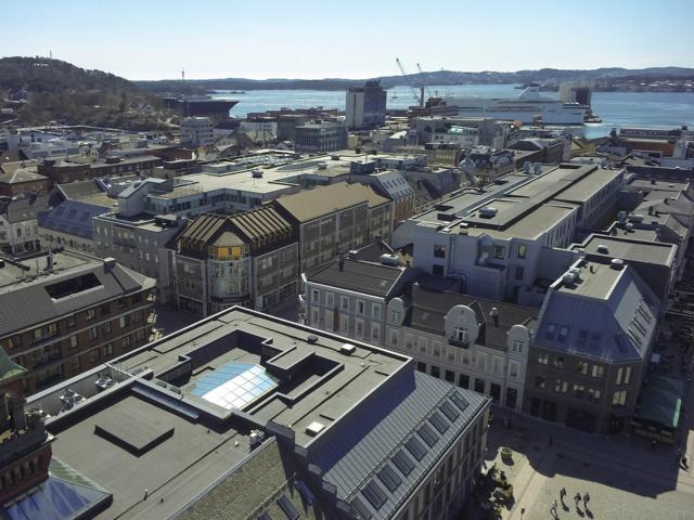 Fährhafen der südnorwegischen Stadt Kristiansand